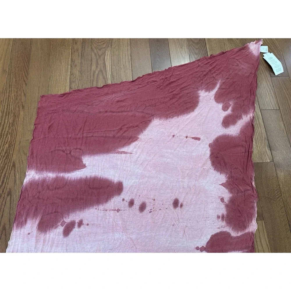 EILEEN FISHER Pink Viscose Cashmere Ombre Angled Scarf NWT‎